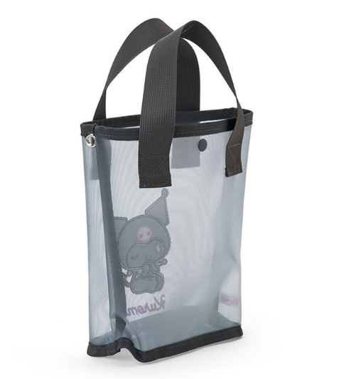 SANRIO ORIGINAL KUROMI MESH MATERIAL 2 WAY TOTE BAG