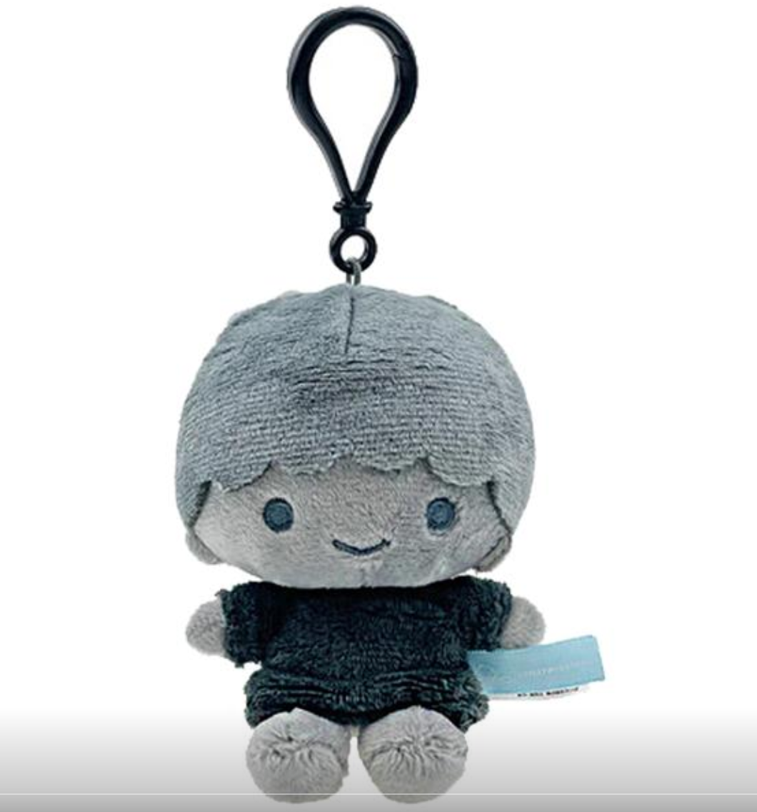 SANRIO ORIGINAL LITTLE TWIN STARS KIKI MASCOT CHARM ASH MONOCHROME