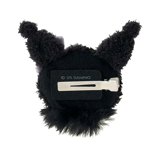 SANRIO ORIGINAL KUROMI FACE-SHAPED HAIR CLIP MELOUSA ROMIUSA
