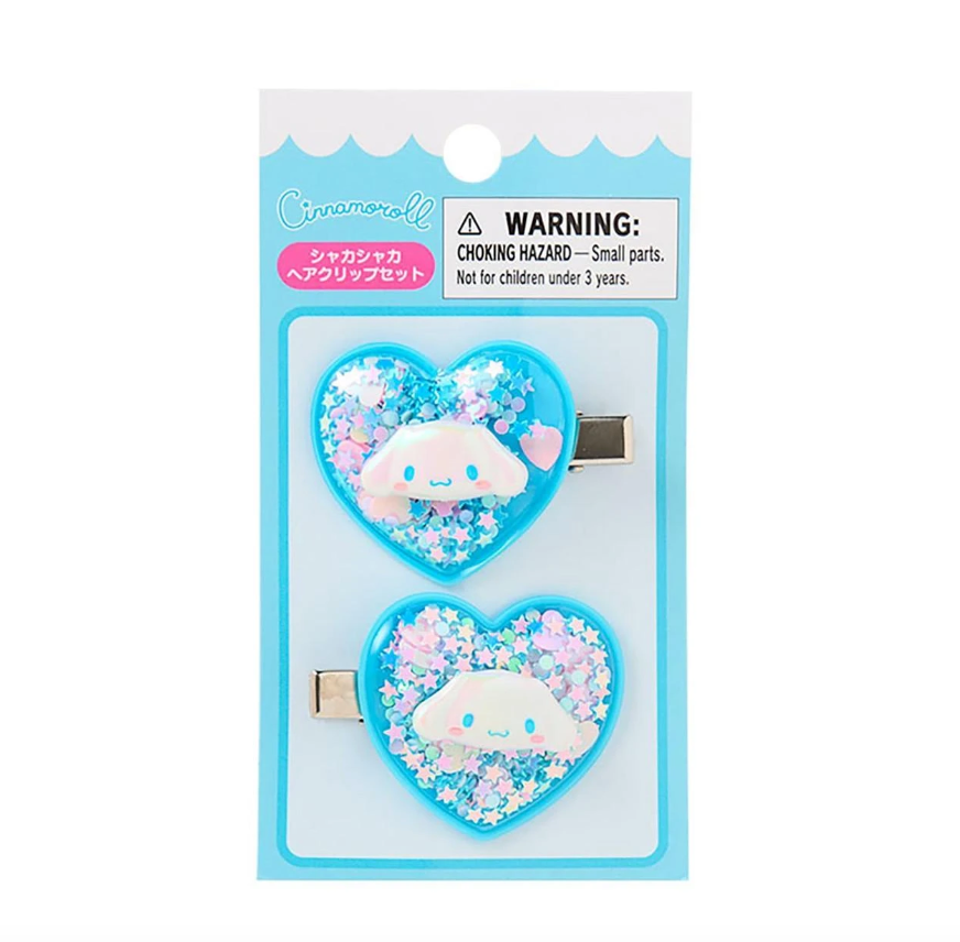 SANRIO ORIGINAL CINNAMOROLL KIDS SHAKING HAIR CLIP SET