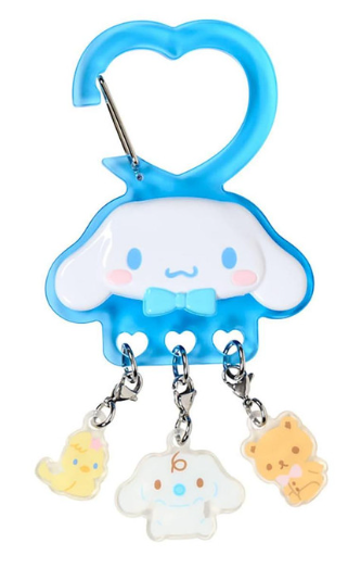 SANRIO ORIGINAL CINNAMOROLL TOGETHER WITH MY FAVORITE FRIENDS CARABINER KEYCHAIN