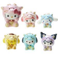 SANRIO JAPAN ORIGINAL KUROMI LUCKY DRAGON PORCELAIN FIGURES