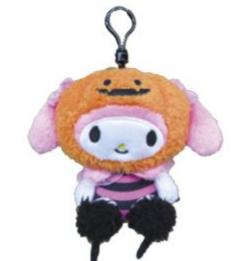 SANRIO MY MELODY PUMPKIN HALLOWEEN MASCOT CLIP CHARM / PLUSH 2024