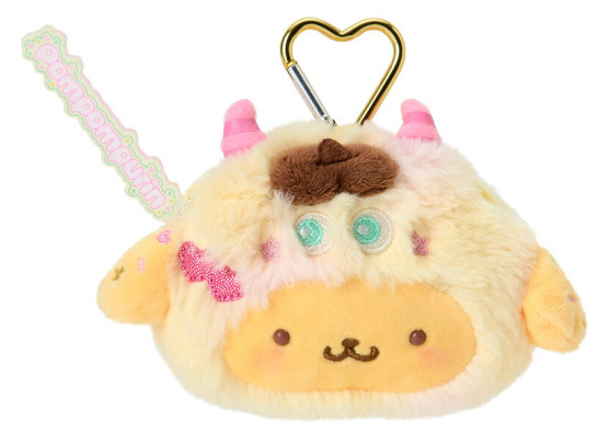 SANRIO ORIGINAL POMPOMPURIN COLORFUL POP MONSTER FACE-SHAPED POUCH