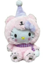 HELLO KITTY MASCOT PLUSH PINK POLAR BEAR