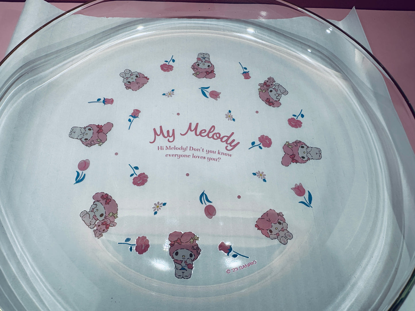 SANRIO ORIGINAL MY MELODY GLASS PLATE
