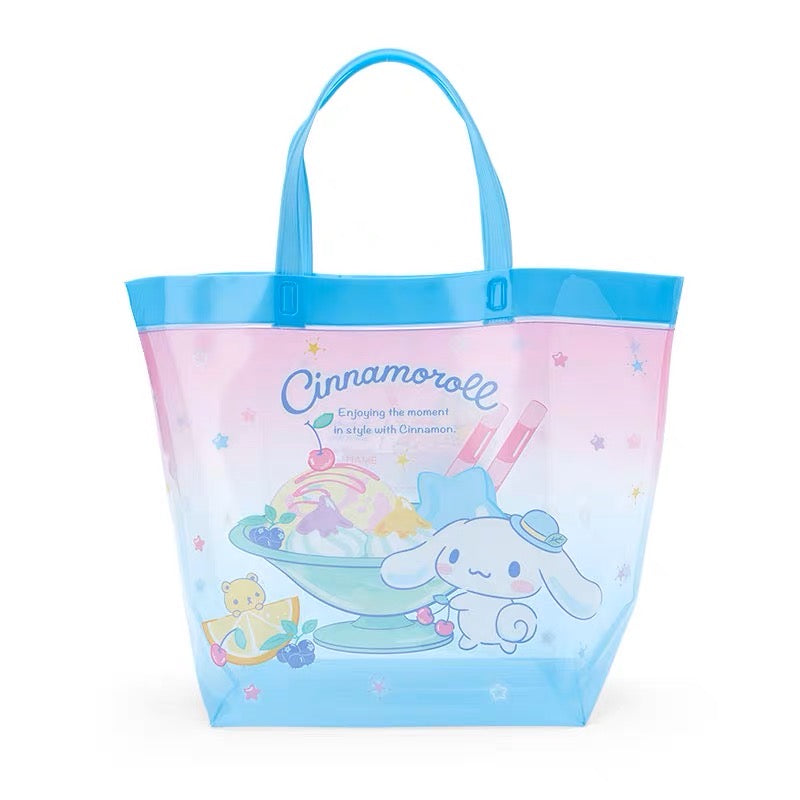 SANRIO CINNAMOROLL VINYL BUCKET BAG ICE