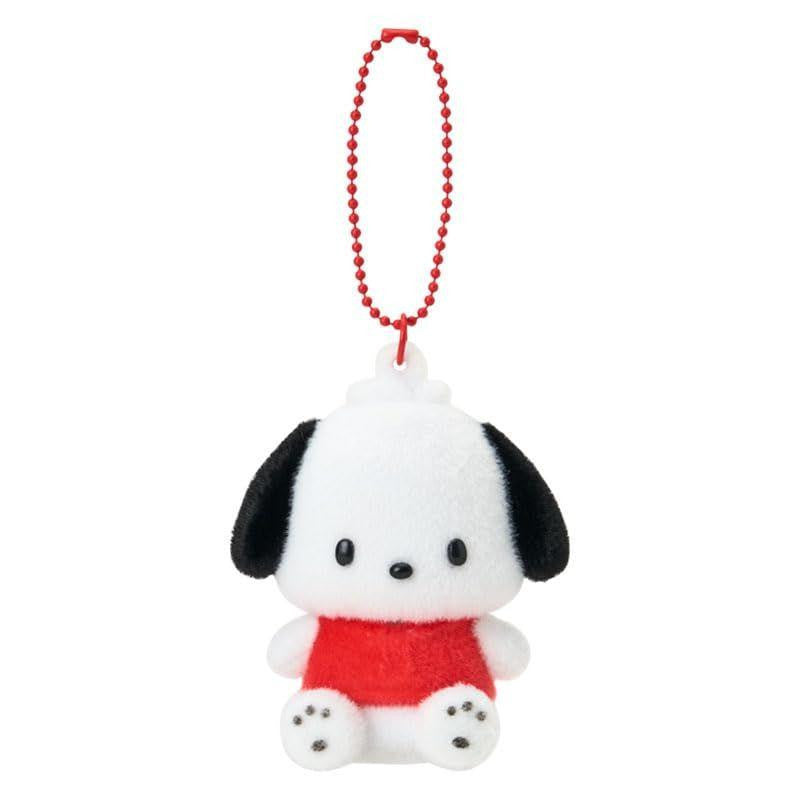 SANRIO ORIGINAL POCHACCO FLOCKED FIGURE MASCOT HOLDER