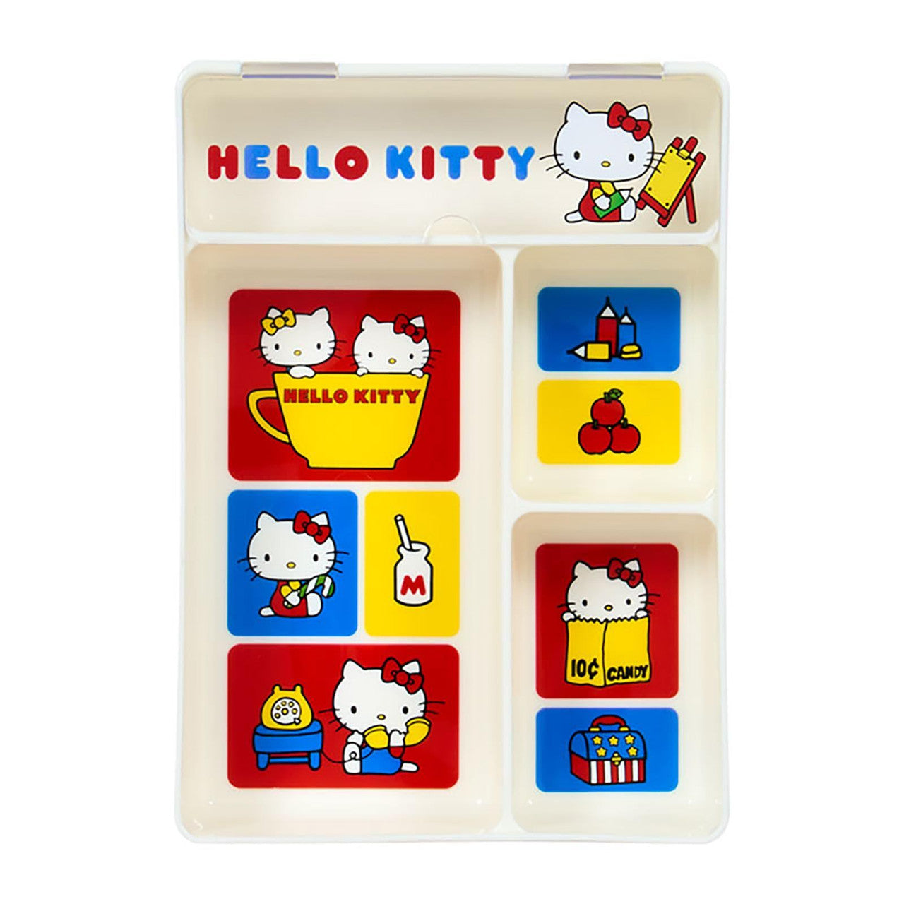 SANRIO ORIGINAL HELLO KITTY TRAY WITH LID PERSONAL ACCESSORIES FOREVER