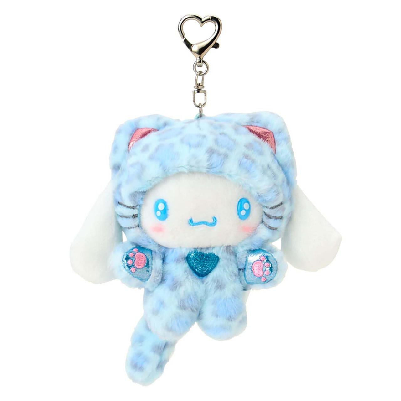 SANRIO ORIGINAL CINNAMOROLL MASCOT HOLDER LEOPARD GAL CAT BLUE