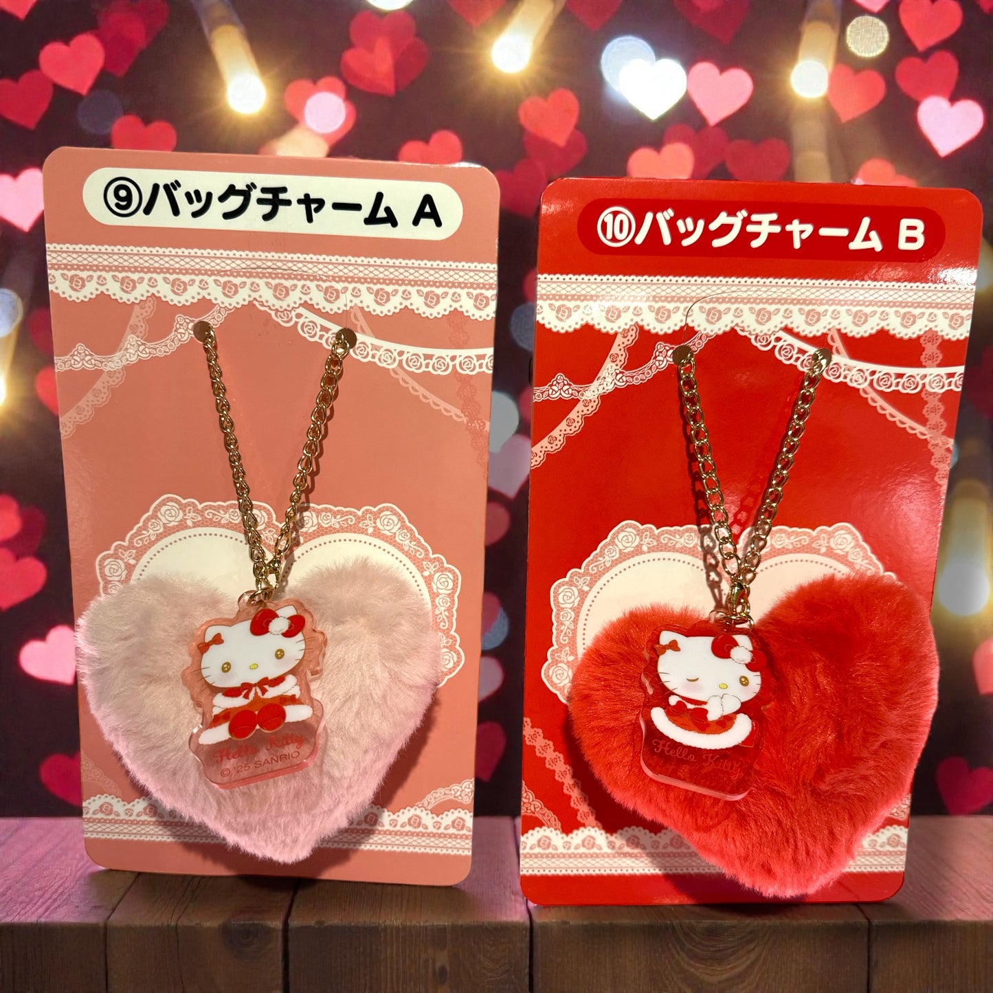 HELLO KITTY HOLIDAY KUJI 2025 HEART CHARM RED #10