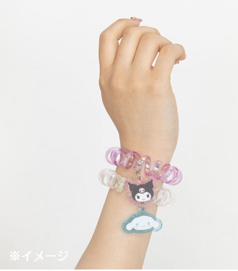 SANRIO JAPAN ORIGINAL HELLO KITTY COIL PONYTAIL HOLDER SET OF 2