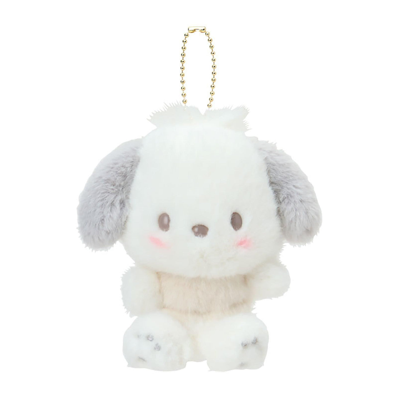 SANRIO ORIGINAL POCHACCO MASCOT HOLDER SLEEPING ON WHITE FLUFFY CLOUD