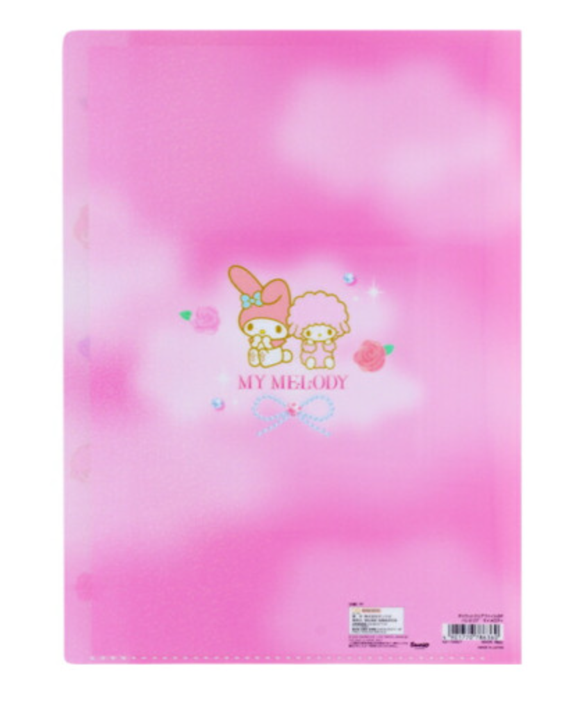 SANRIO ORIGINAL MY MELODY & MY SWEET PIANO Y2K BALLET CORE 5 POCKETS A4 INDEX HOLDER