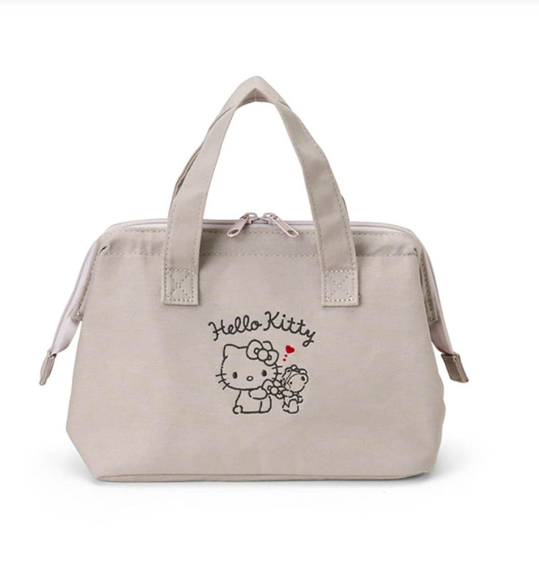 SANRIO ORIGINAL HELLO KITTY INSULATED LUNCH BAG WITH WHITE FRAME