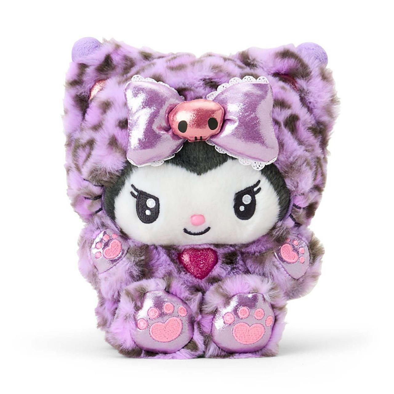SANRIO ORIGINAL KUROMI PLUSH LEOPARD GAL CAT PURPLE