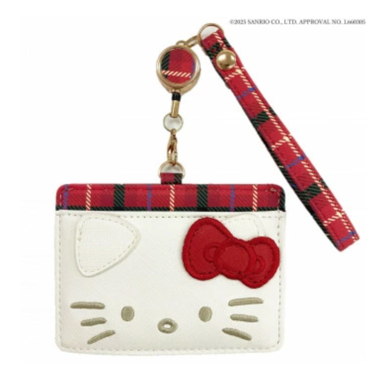 SANRIO ORIGINAL HELLO KITTY PASS CASE WITH REEL