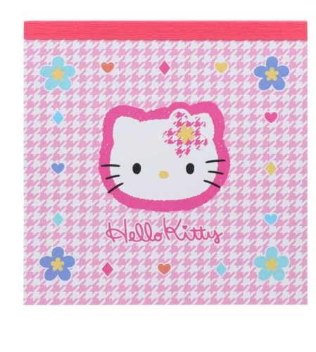 SANRIO ORIGINAL HELLO KITTY MEMO PAD Y2K HOUNDSTOOTH