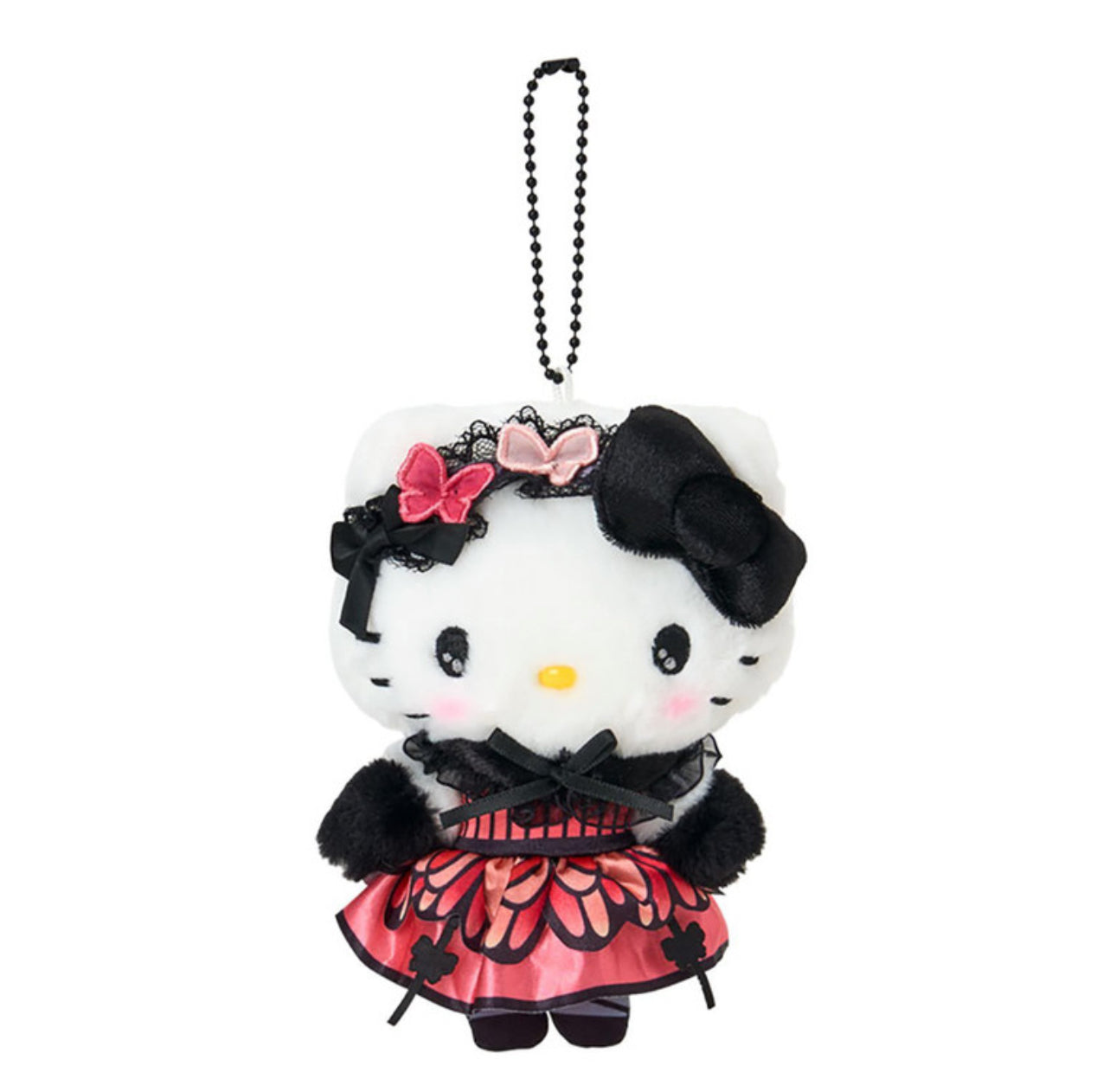 SANRIO MASCOT HOLDER BUTTERFLY HELLO KITTY WHITE