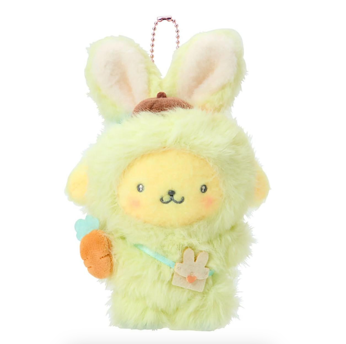 SANRIO ORIGINAL POMPOMPURIN MASCOT HOLDER PUFFY EAR RABBIT CLUB