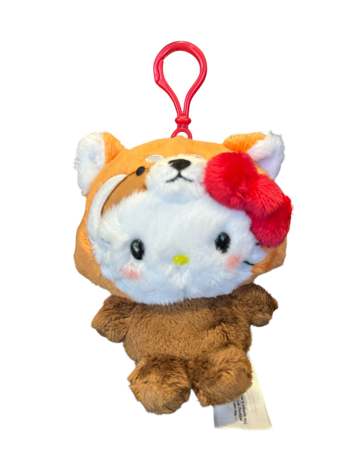 SANRIO HELLO KITTY MASCOT CLIP ON RED PANDA ZOO