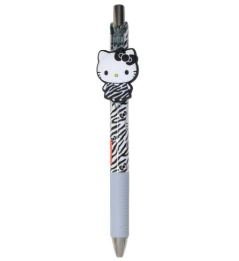 SANRIO ORIGINAL HELLO KITTY BALLPOINT PEN BLACK AND WHITE ZEBRA PRINT