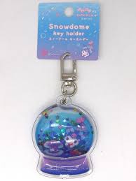 SANRIO JAPAN ORIGINAL KUROMI SNOW DOME KEYCHAIN