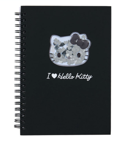 SANRIO ORIGINAL HELLO KITTY B6 RING NOTEBOOK BLACK