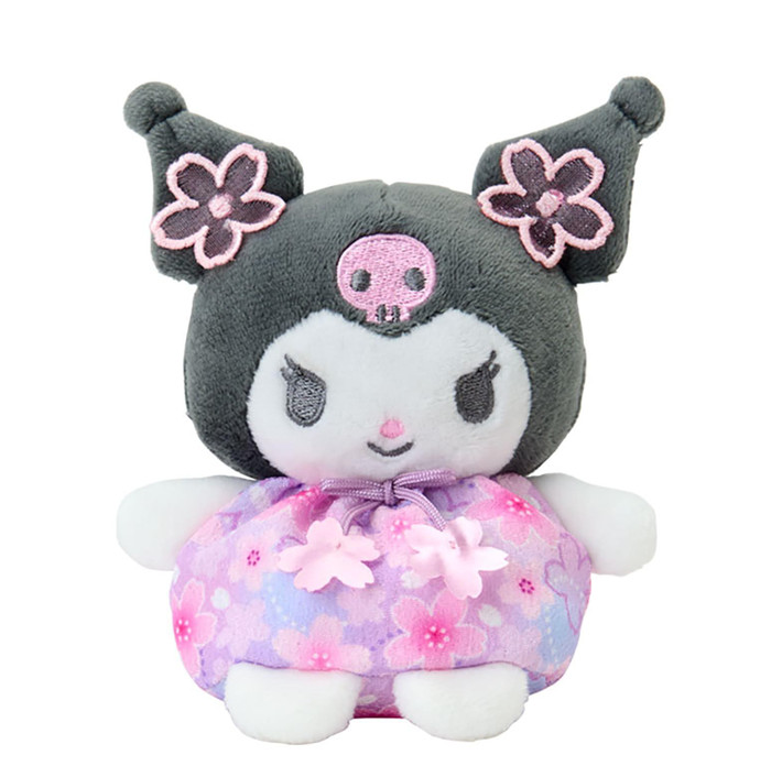 SANRIO ORIGINAL KUROMI BEAN BAG PLUSH SAKURA CHERRY BLOSSOM FLOWER