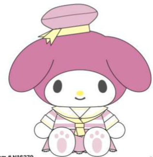 SANRIO MY MELODY 8 IN PASTEL SAILOR PLUSH