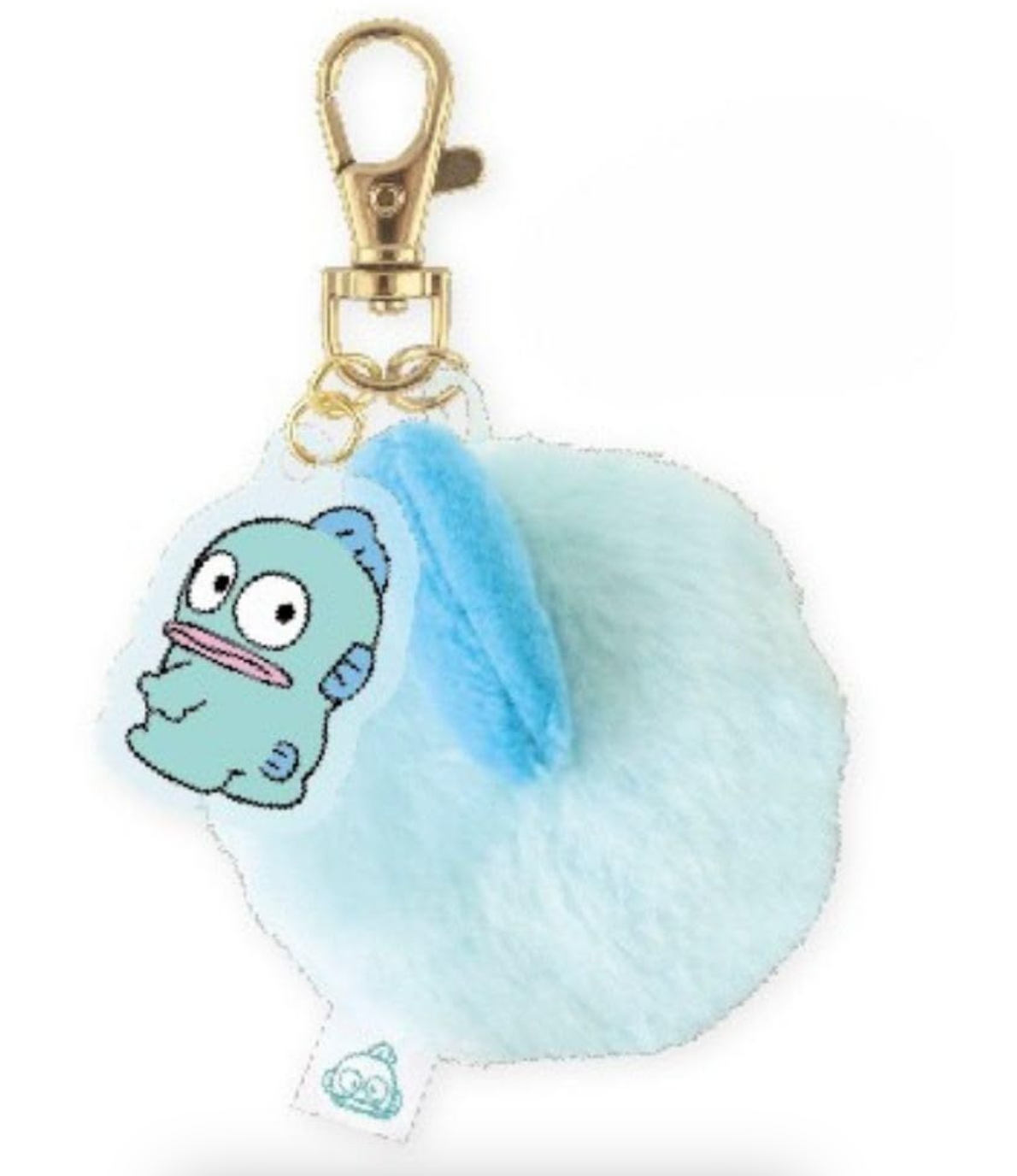 SANRIO ORIGINAL HANGYODON TAIL CHARM WITH ACRYLIC KEYCHAIN
