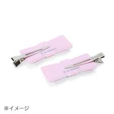SANRIO JAPAN ORIGINAL KUROMI RIBBON HAIR CLIP SET