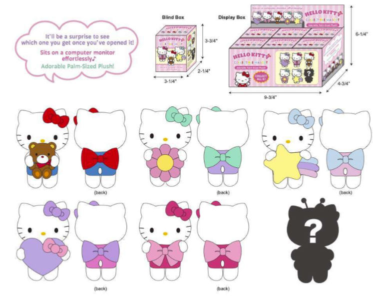 SANRIO ORIGINAL HELLO KITTY COLLECTIBLE MASCOT BLIND BOX KT