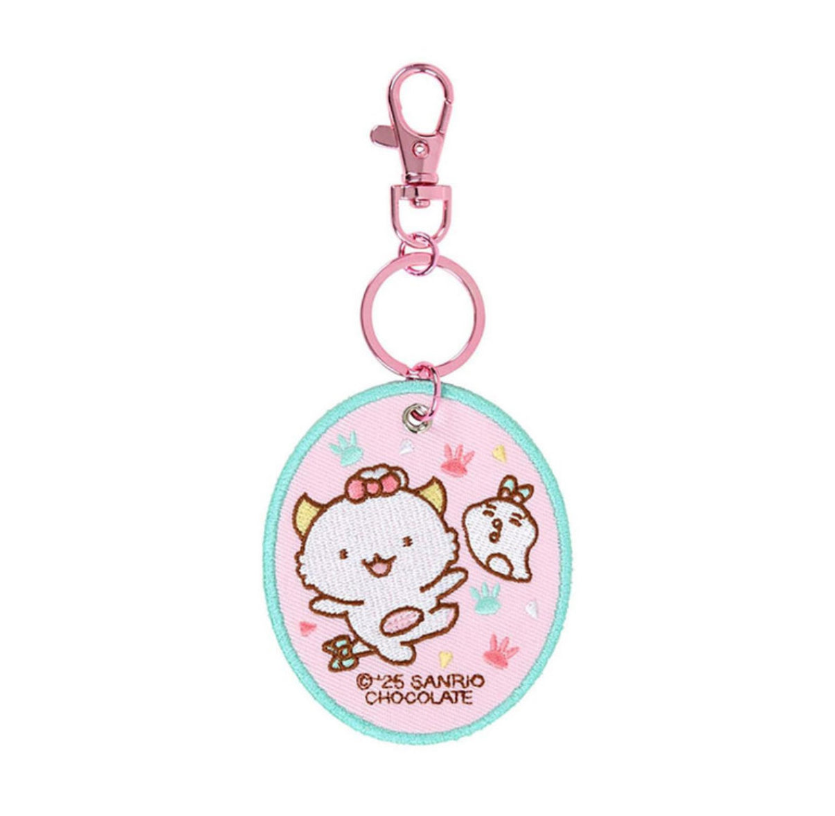 SANRIO GAOPA WARU EMBROIDERED PATCH KEYCHAIN