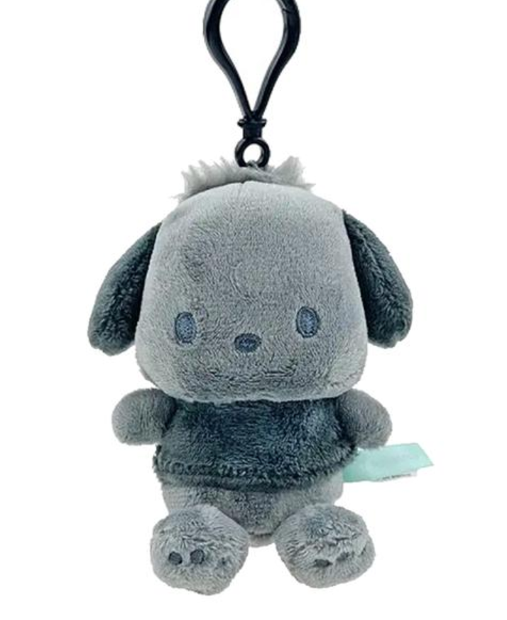 SANRIO ORIGINAL POCHACCO MASCOT CHARM ASH MONOCHROME