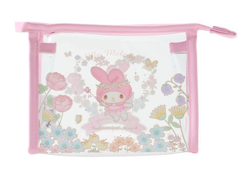 SANRIO ORIGINAL MY MELODY 50TH ANNIVERSARY CLEAR POUCH FLOWER