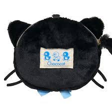 SANRIO ORIGINAL CHOCOCAT FACE SHAPED POUCH CAT'S CLUB