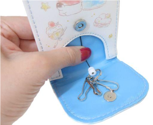 SANRIO JAPAN ORIGINAL POCHACCO SMALL POUCH BLUE DESSERT