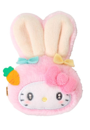 SANRIO ORIGINAL HELLO KITTY PUFFY EAR RABBIT CLUB PUPPY EYES BIG MASCOT HAIR CLIP