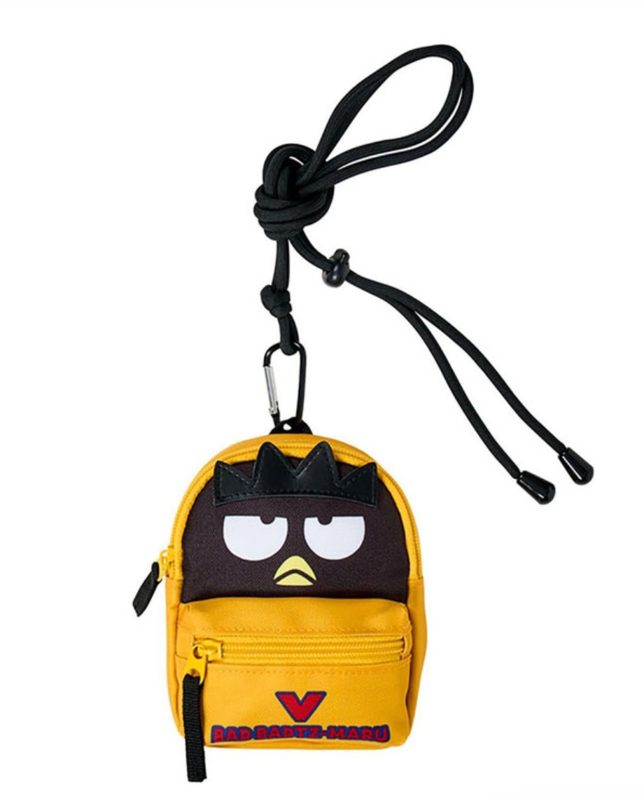 badtz maru mini backpack SANRIO ORIGINAL BADTZ MARU MINI BACKPACK-STYLE POUCH (HAPIDANBUI BOYS HAPPY  BIRTHDAY 5TH ANNIVERSARY! ALL TOGETHER)