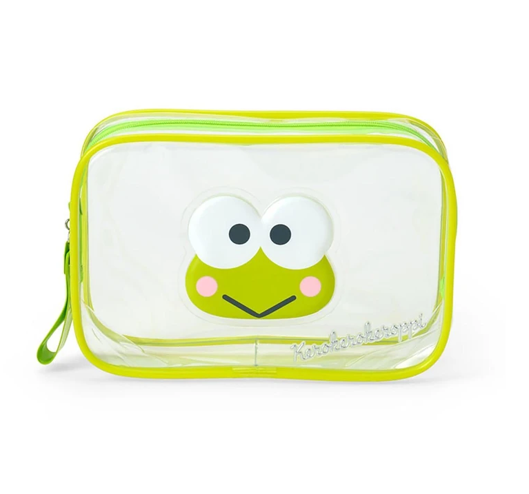 SANRIO ORIGINAL KEROPPI CLEAR POUCH PUFFY FACE