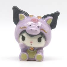 SANRIO JAPAN ORIGINAL KUROMI LUCKY DRAGON PORCELAIN FIGURES