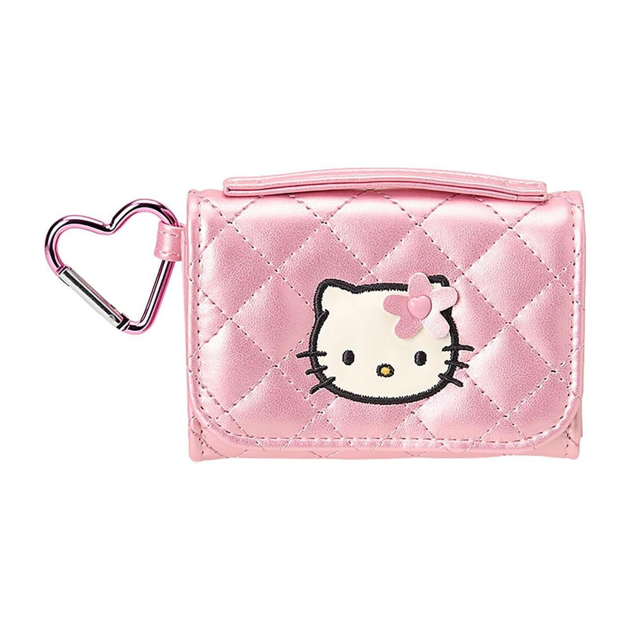 SANRIO ORIGINAL HELLO KITTY WALLET STYLE COIN PURSE MINIATURE QUILT PINK