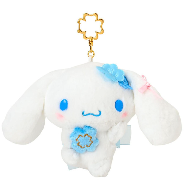 SANRIO ORIGINAL CINNAMOROLL BLUE CLOVER MASCOT HOLDER