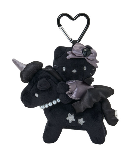 SANRIO ORIGINAL HELLO KITTY PEGASUS BLACK MASCOT HOLDER