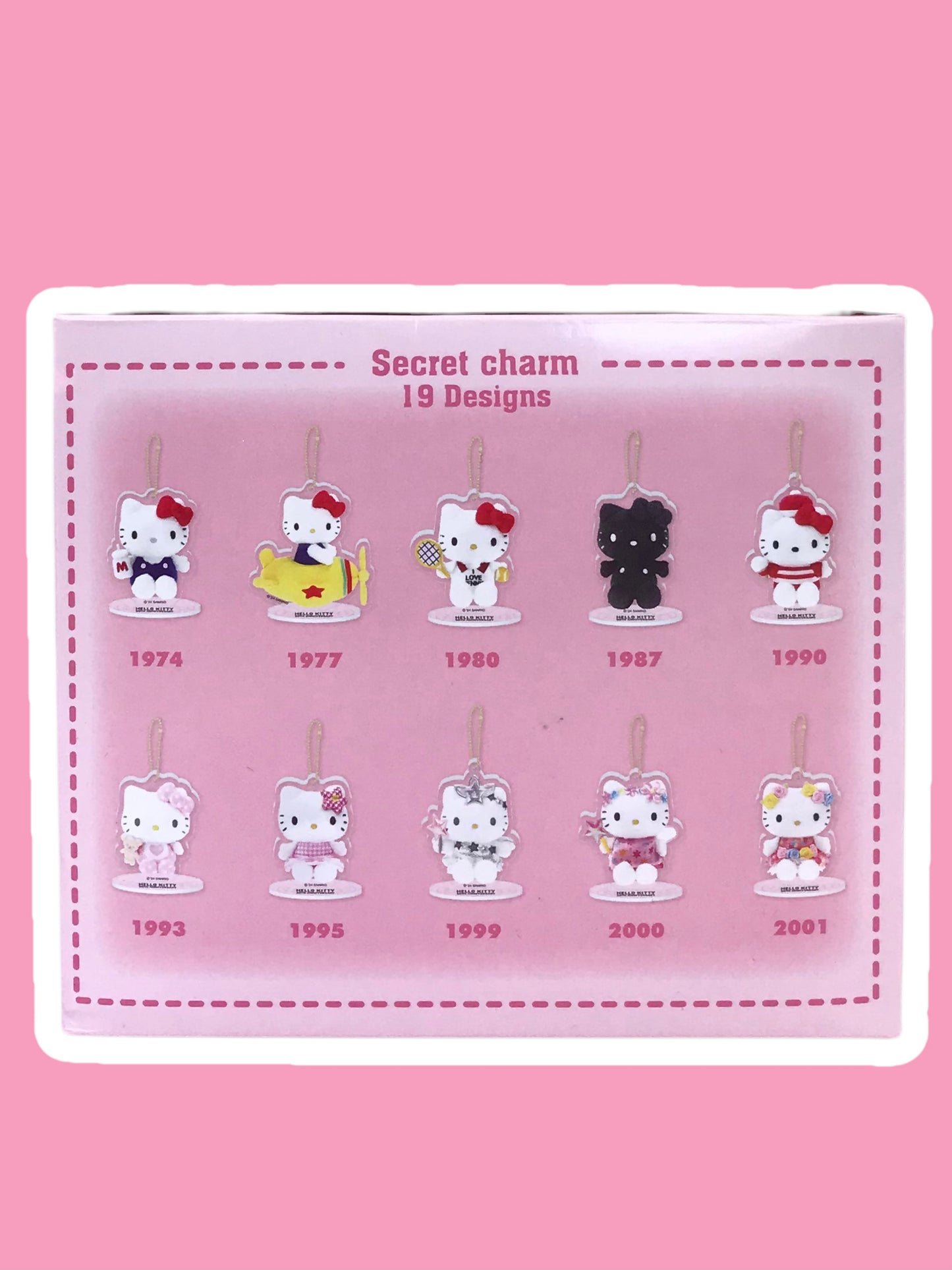 SANRIO JAPAN ORIGIAL HELLO KITTY 50TH ANNIVERSARY ACRYLIC CHARM BLIND BOX