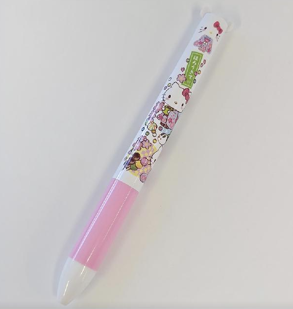 SANRIO ORIGINAL HELLO KITTY SAKURA 2 COLOR BALLPOINT PEN