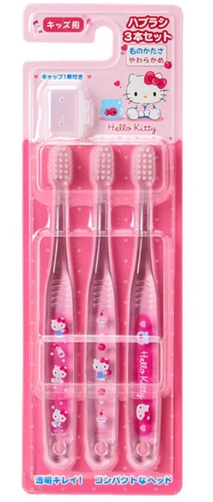 SANRIO ORIGINAL HELLO KITTY 3PC TOOTHBRUSH SET