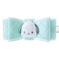 SANRIO JAPAN ORIGINAL POCHACCO RIBBON HAIR CLIP SET