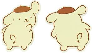 SANRIO JAPAN ORIGINAL POMPOMPURIN BOUNCY BUTT STICKER SET